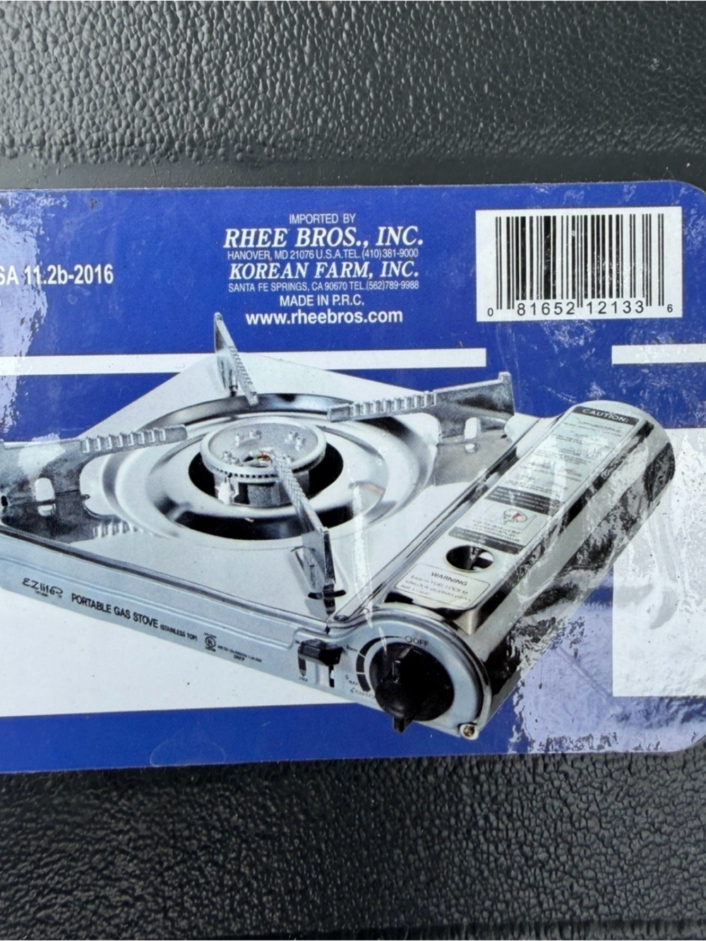 NEW EzLife Portable Butane Gas Stove 12,133 BTU Camping Burner w/ Carry Case